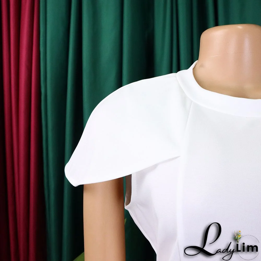 Ladies Africa Summer Elegant Short Sleeve Bodycon Dress