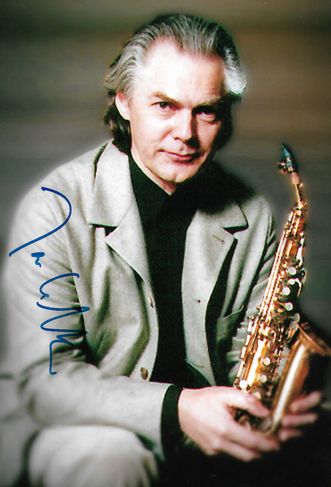 Jan Garbarek signed 8x12 inch Photo Poster painting autograph