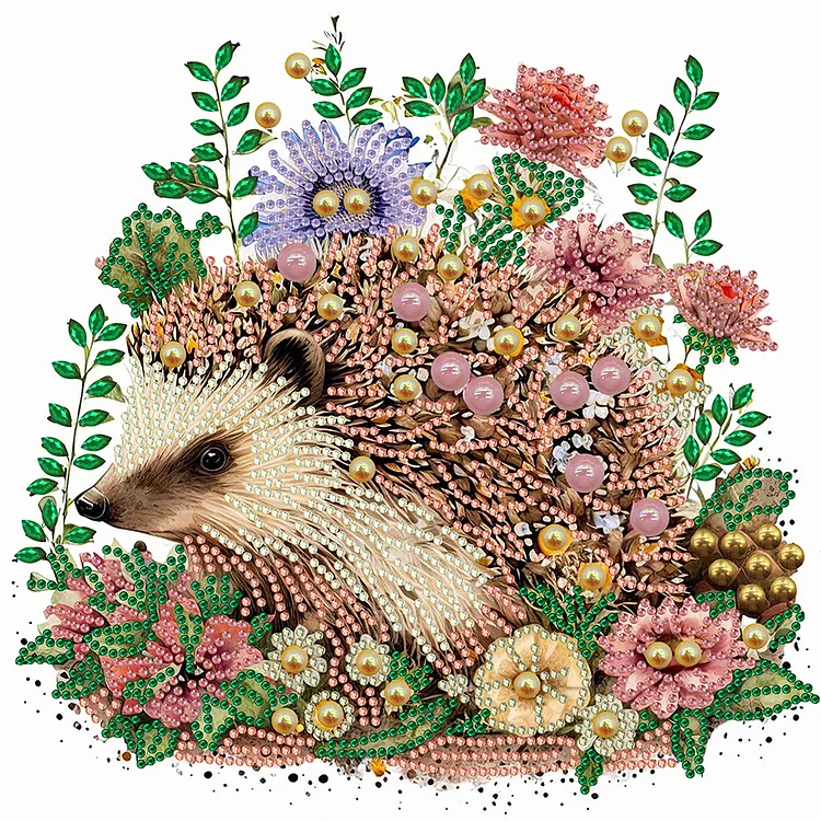 Garland Little Hedgehog 30*30CM (Canvas) Special Drill Diamond Painting gbfke