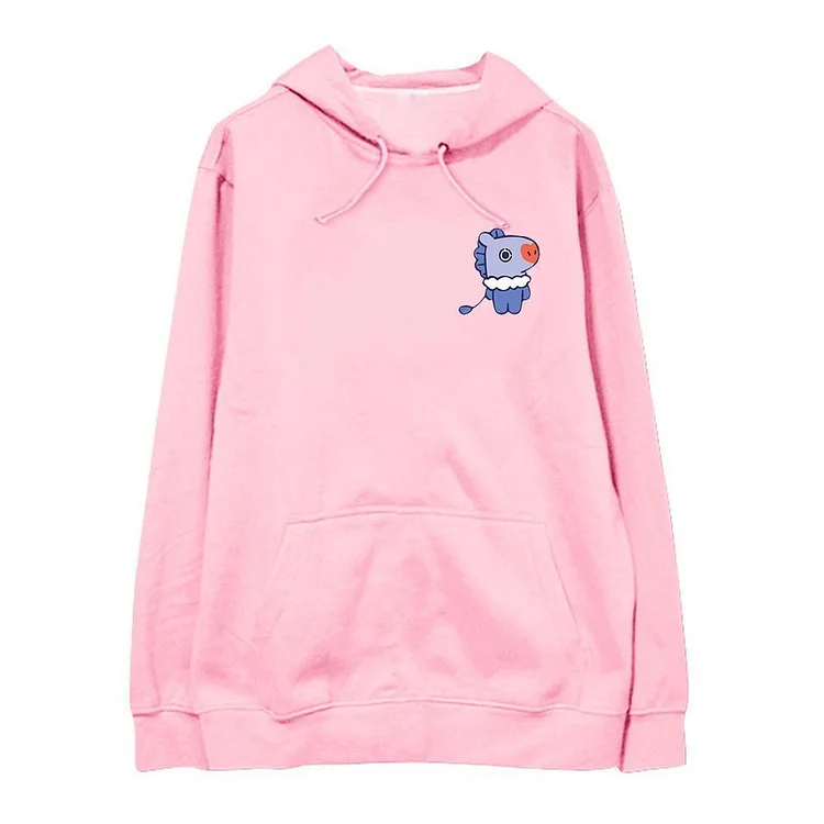 Bt21 hoodie pink hot sale