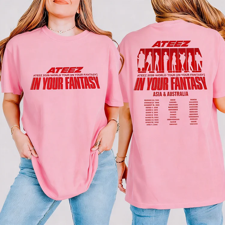 Ateez 2026 In Your Fantasy Tour in AU T-Shirt