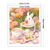 Strawberry Bunny - 11CT Stamped Cross Stitch - 40*50cm - Animal