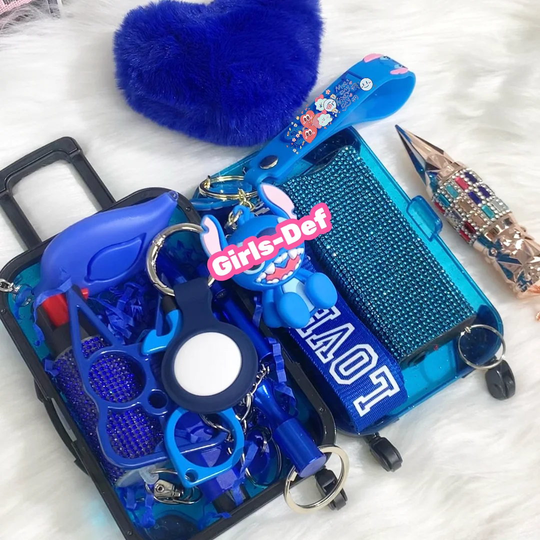 Everything ST!TCH self defense keychain with big funko figure, handbags, tumblers and special collections