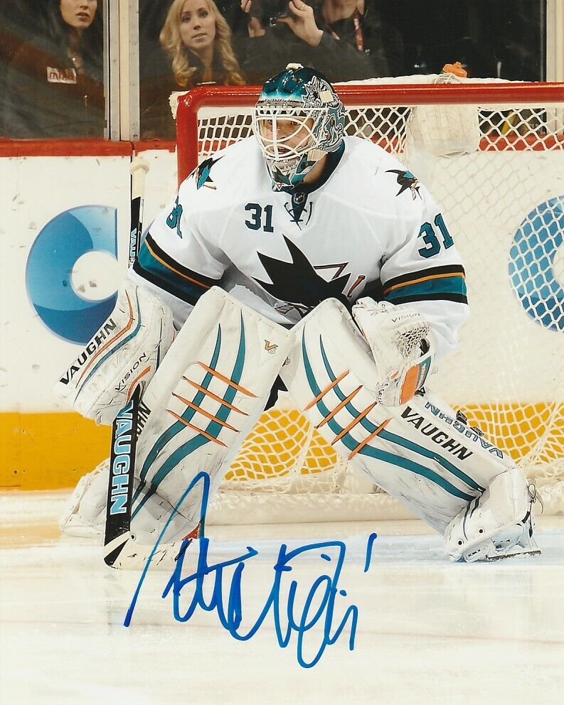 ANTTI NIEMI SIGNED SAN JOSE SHARKS GOALIE 8x10 Photo Poster painting #3 Autograph EXACT PROOF!