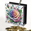 (US Local)Rose DIY Money Storage Box Diamond Painting Art Piggy Bank for Beginners