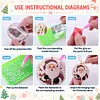 DIY Wooden Diamond Painting Christmas Ornaments Kit 12Pcs Resin Gem Holiday