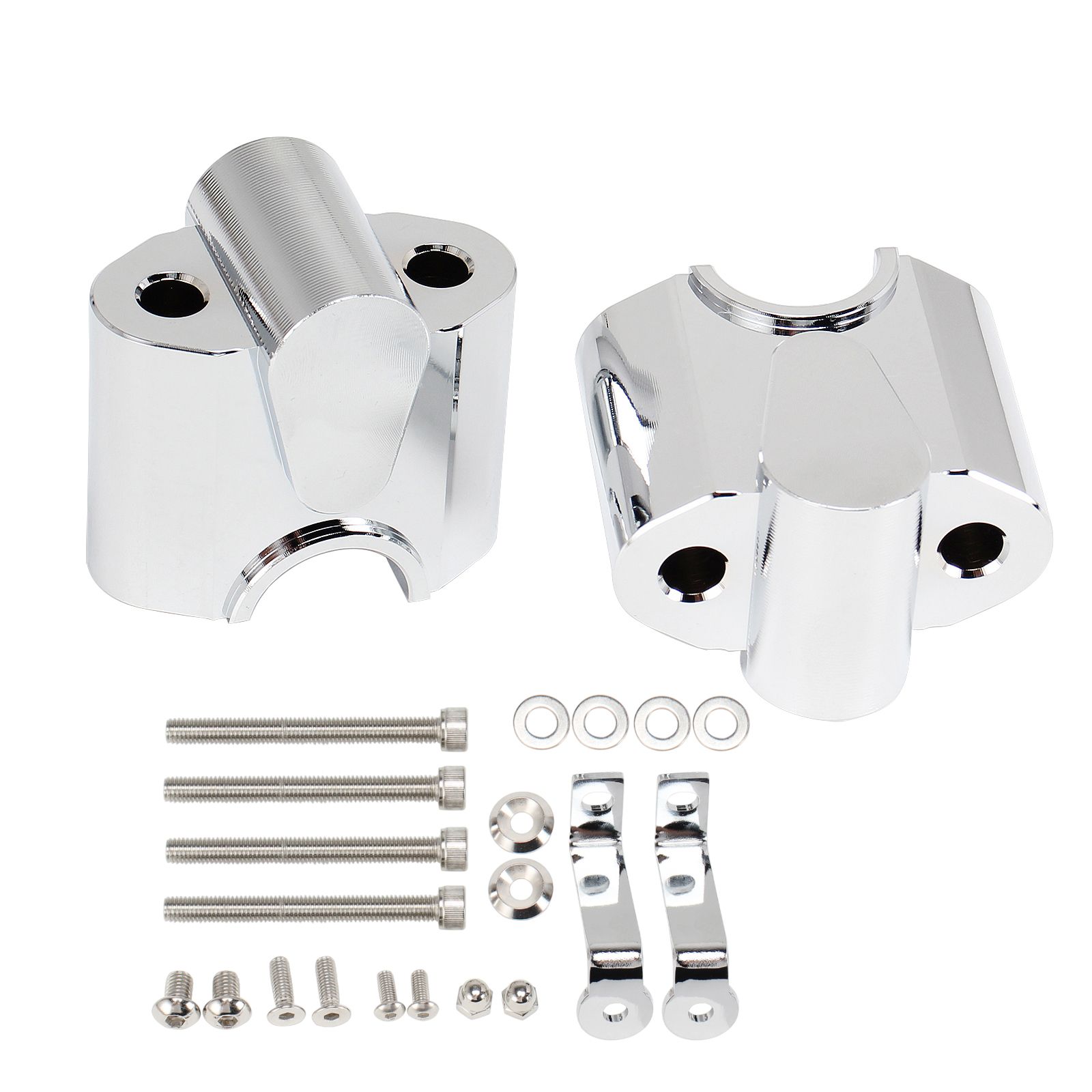 Chrome Plated Handlebar Risers For BMW R18/Classic (1 Pair)