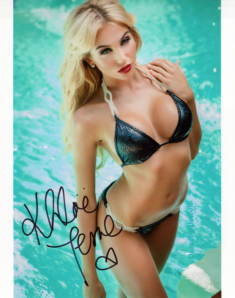 Khloe Terae glamour shot autographed Photo Poster painting signed 8x10 #3 bikini