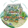 Sunshine Garden-14CT Stamped Cross Stitch 31*30cm/12.2*11.81in tapestrymarket