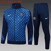 2025/2026 Psg Paris Saint-Germain Long Zipped Jacket Royal Blue Inkjet Football Shirt 1:1 Thai Quality