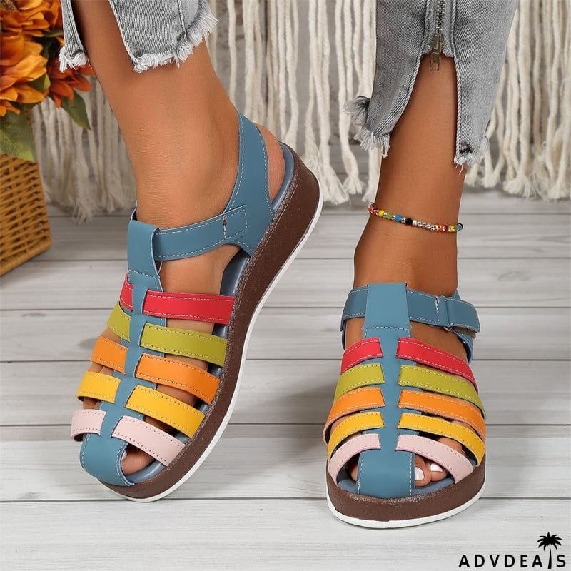 Women's Leisure Beach Strappy Wedge Sandals