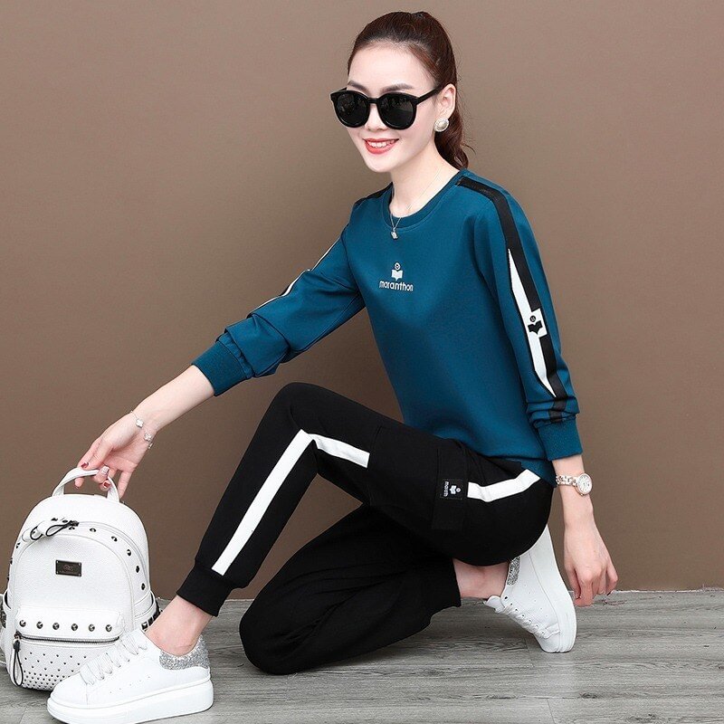 Fongt two piece set women top and pants long sleeve casual outfits clothing 2022 latest fashion korean outfit sets tracksuit
