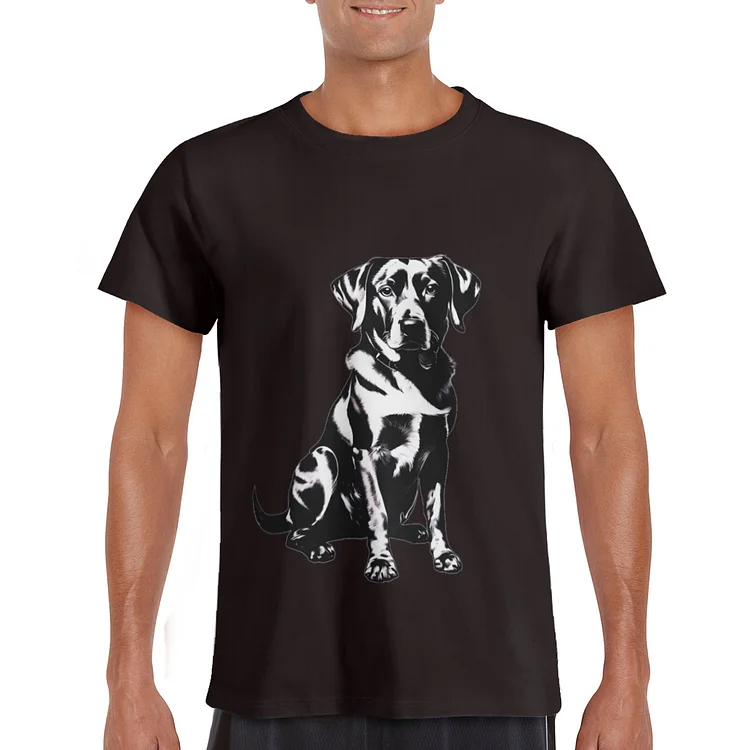 Men's T-Shirt Black Dog
