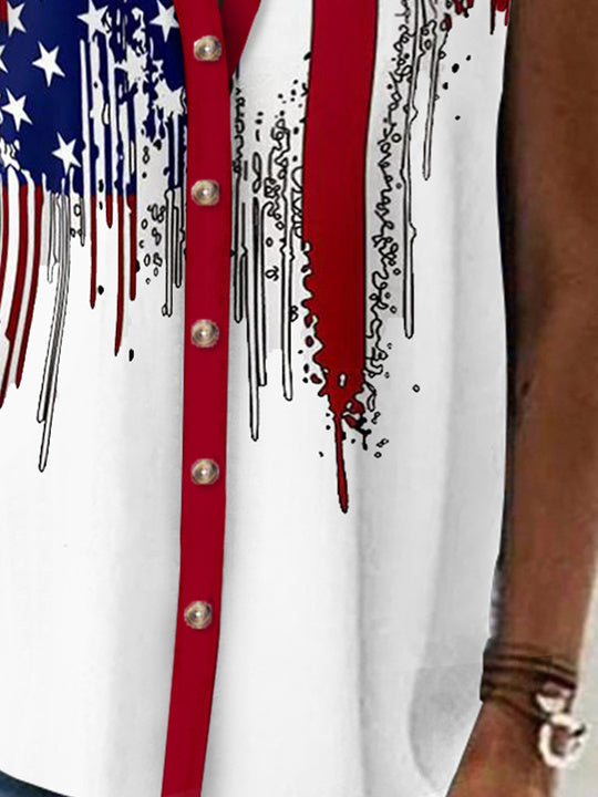 Women Half Sleeve V-neck Solid Color Dress