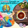 6pcs DIY Diamond Painting Coaster Kit - Peacock