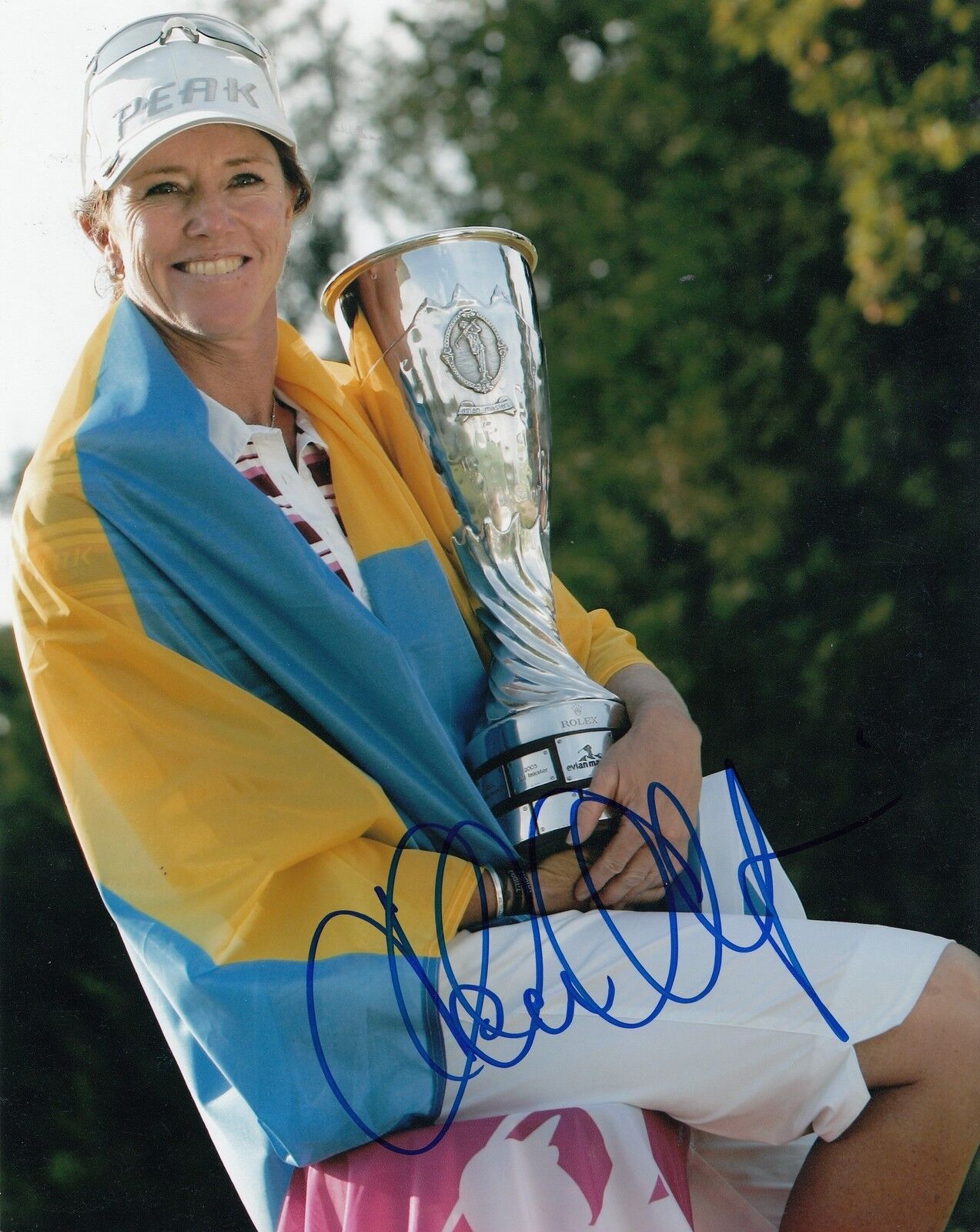 HELEN ALFREDSSON signed *LPGA* WOMENS GOLF 8X10 Photo Poster painting W/COA Nabisco Dinah Shore