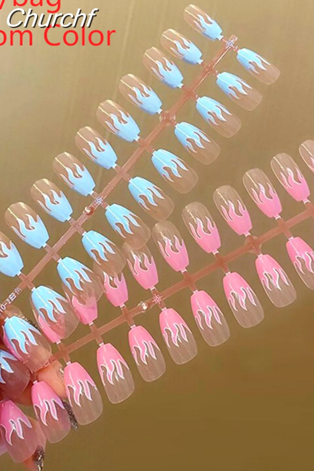 Churchf French White Side False Nails Wearable Rhinestone Desgin Fake Nails Short Simple Nail Full Cover Nail Tips Press On Nails-Nail Inspo