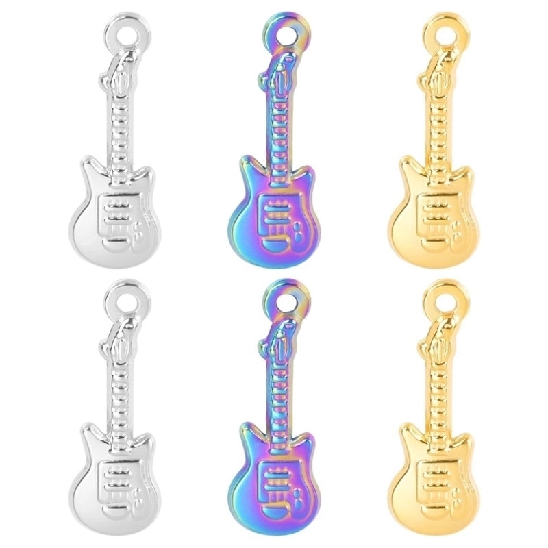 3 Pieces 304 Stainless Steel Guitar Pendant