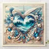 Blue Heart- Round AB Drills Diamond Painting(35x35cm)
