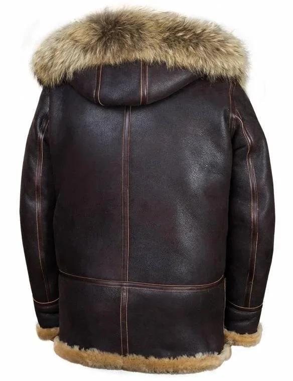 🎄Christmas Sale🎄JACKET PILOT FROM SHEEPSKIN B-7 ARCTIC PARKA ART.208