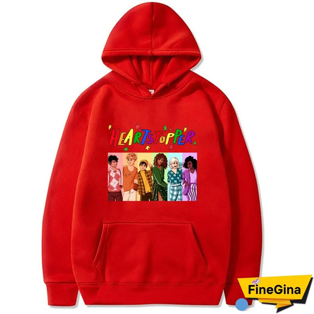 Heartstopper Nick Hoodie Gay Pride June Sweatshirts Cozy Tops Sudadera Felpa Moletom