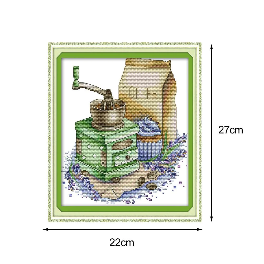 14ct Stamped Cross Stitch - Coffee (27*22cm)