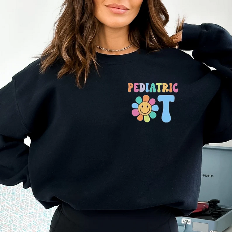 Helping little hands do big things Teacher Sweatshirt 