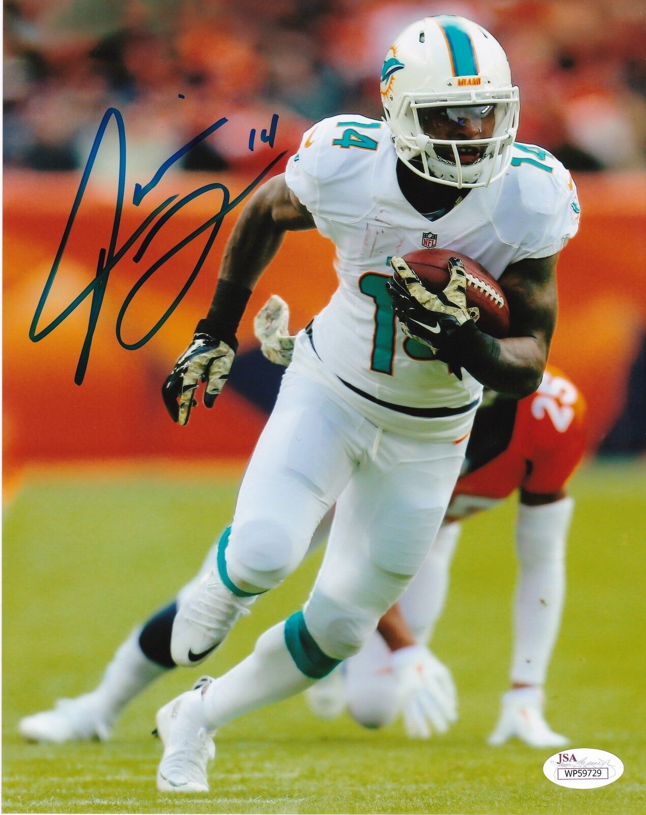 JARVIS LANDRY MIAMI DOLPHINS JSA AUTHENTICATED SIGNED 8x10