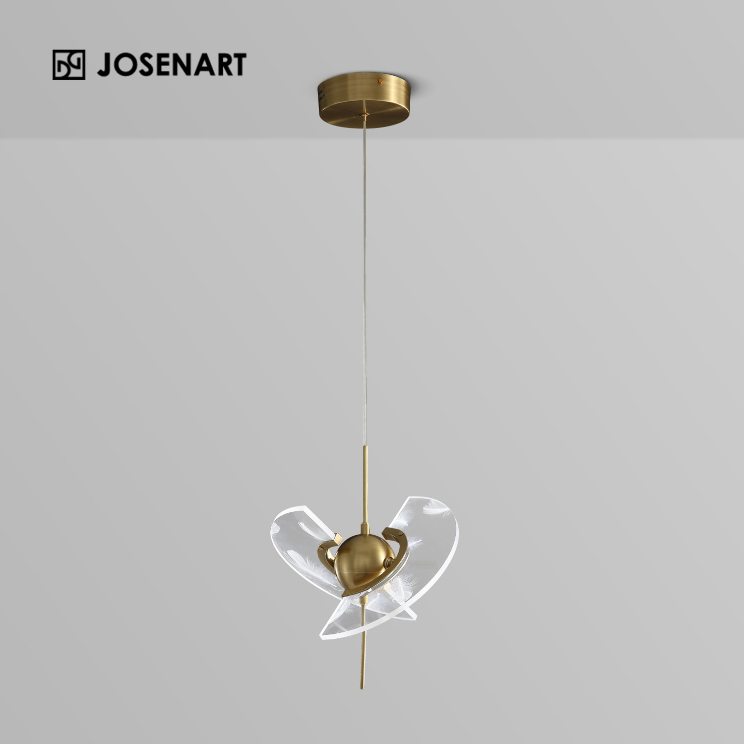 LED Rotatable Acrylic Shade Pendant   JOSENART Josenart