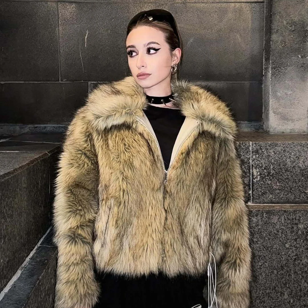 Nigikala Nigikala Women's Clothing Explosion Fashion Casual Fur Jacket Jacket