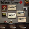 4PCS Airplane - Vintage Metal Signs Set - 20*30cm