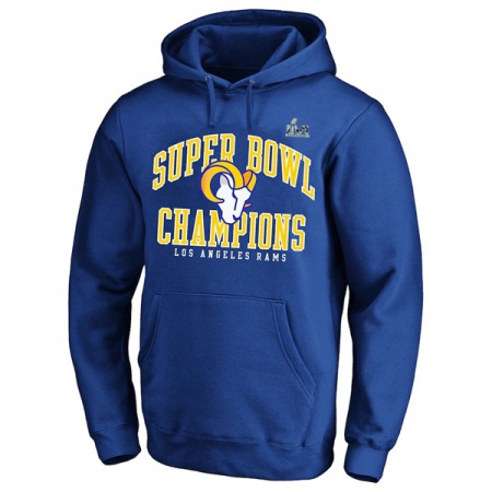 Men's Los Angeles Rams 2022 Royal Super Bowl LVI Champions Pullover Hoodie C9BM