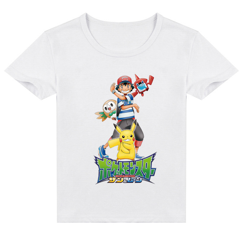 Mayoulove Pikachu T-Shirt - Cute Pokemon Graphic Tee for Kids - Perfect for Fans of Pikachu and Pokemon - Soft and Comfortable Fabric - Ideal for Boys and Girls - Available in Multiple Sizes-Mayoulove