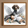 Diamond Painting-DIY Full Round Drill Angel Baby And Dog