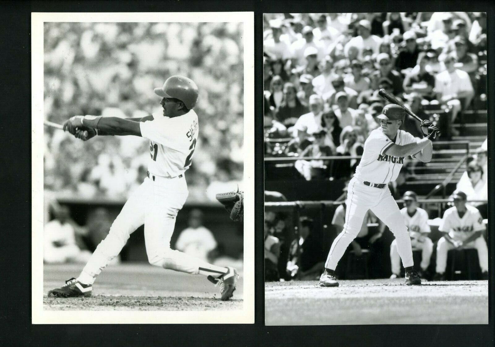 Texas Rangers LOT of FOUR circa 1990s Press Original Photo Poster paintings Sierra Greer Helling