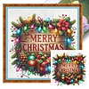 Christmas Wooden Sign-11CT Stamped Cross Stitch 50*50cm/19.69*19.69in tapestrymarket