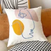 Nordic Cotton Canvas Embroidery Home Living Creative Cushion Pillow Cover