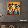 Diamond Painting -DIY Round Drill Meerkats(40x40cm)