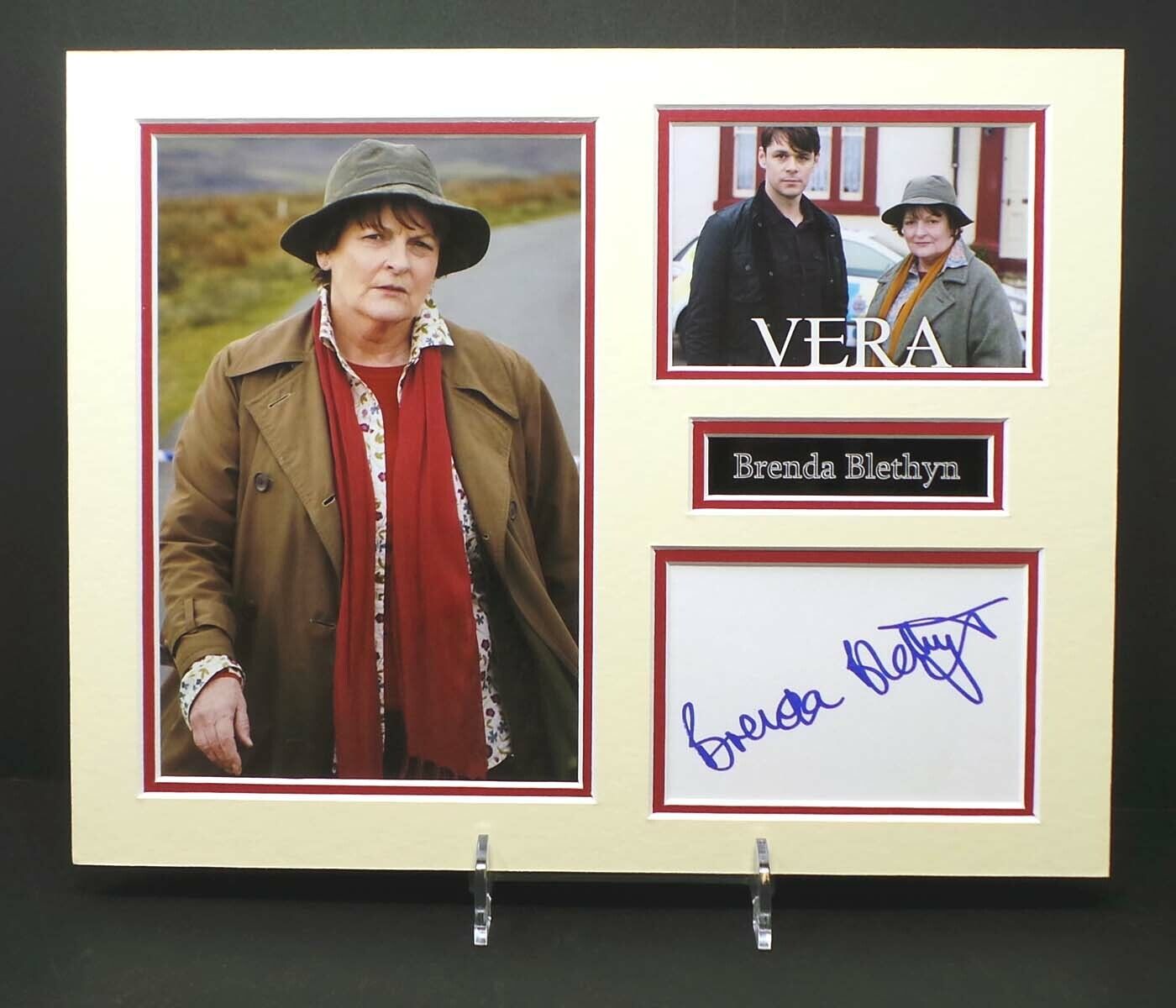 Brenda BLETHYN Signed & Mounted Vera TV Crime Drama Photo Poster painting Display 2 AFTAL RD COA