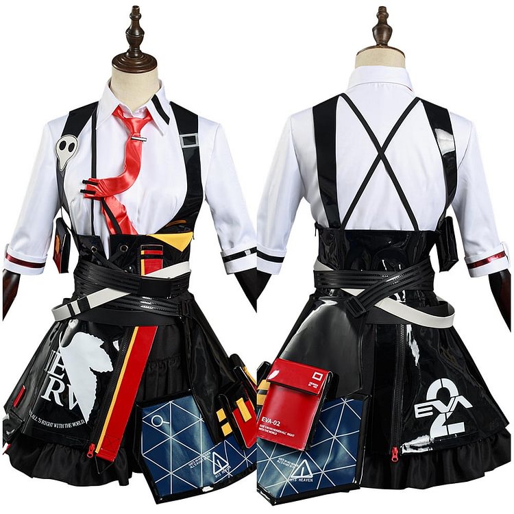 Honkai Impact 3rd  X EVA NEON GENESIS EVANGELION Shirt Skirt Outfit Asuka Langley Soryu Halloween Carnival Suit Cosplay Costume