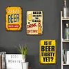 [US Local Warehouse]3PCS Beer Word - Vintage Metal Signs Set - 30*40cm