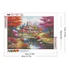Paysage De Village-Perceuse Ronde Peinture Diamant-40*30CM