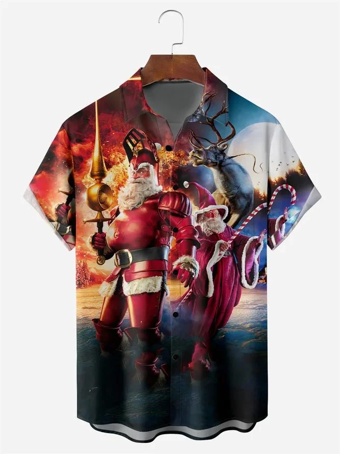 The Lord of Christmas Art Casual Print Shirt