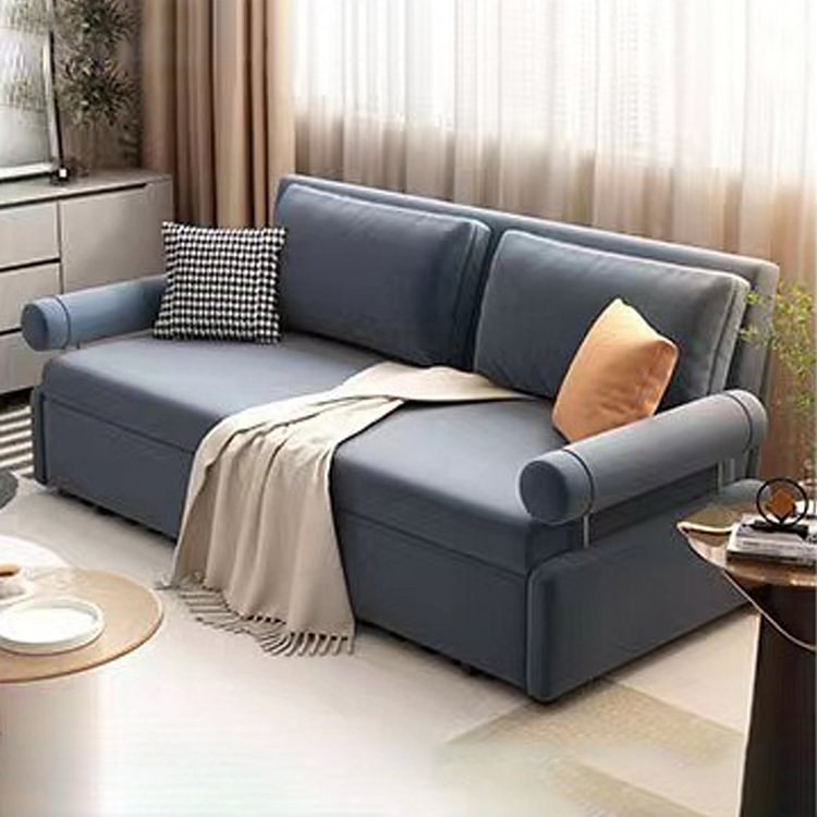 Homemys 81.1" Luxury Sofa Bed, Retractable, Storage Box