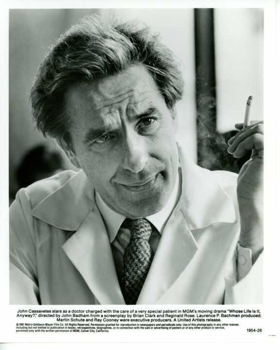 John Cassavetes Whose Life is it Anyway? Original Press 8X10 Photo Poster painting