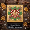 (25x25cm)DIY Pearl Painting Xmas Framed Handmade Pearl Material Art Kit Living Room Decor