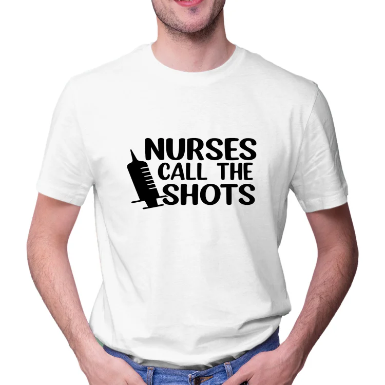 Unisex Tie Dye Shirt Nurses call the shots Women and Men T-shirt Top - Heather Prints Shirts