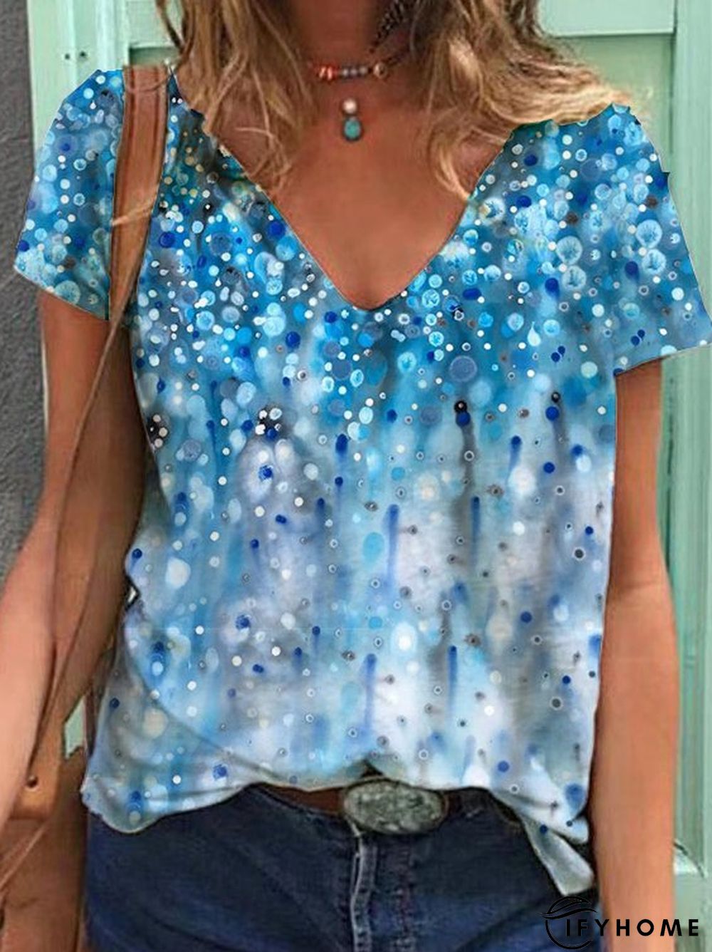 Ombre/tie-Dye Casual T-shirt | IFYHOME