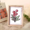 12pcs Mini Square Diamond Painting -Flower