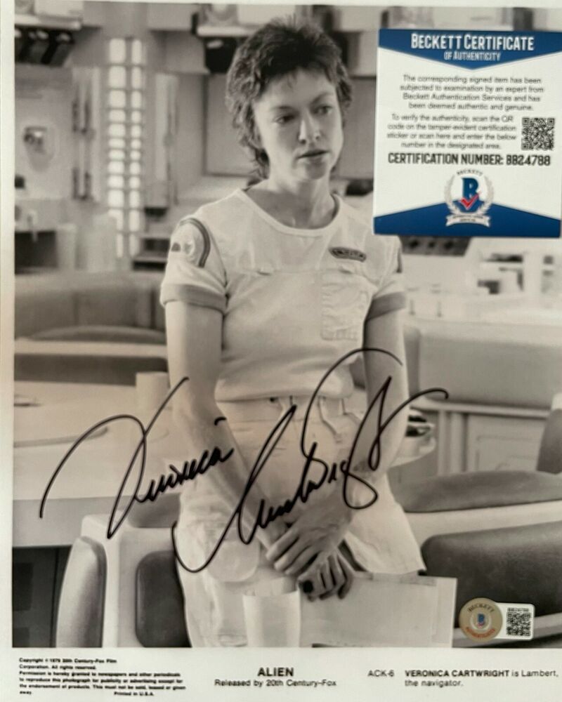 Veronica Cartwright Aliens 6 Autographed Photo Poster painting w/Beckett (788)